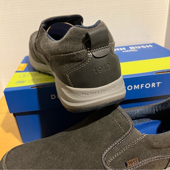 Men's NEW Nunn Bush Excursion Canvas Slip On Shoes Water-Resistant 10.5 Wide - Picture 3 of 9